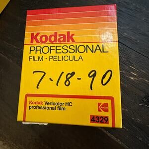 Kodak Vericolor HC Professional Film 4329 4x5 Sheet Film – Exp 09/1991